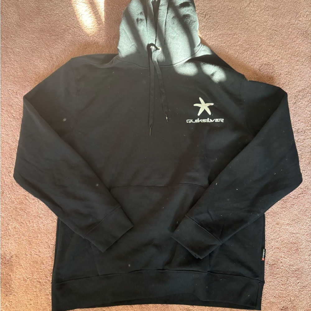 Quiksilver‎ Black Classic Hoodie Sweatshirt